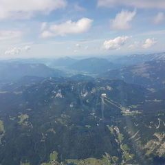 Flugwegposition um 12:43:39: Aufgenommen in der Nähe von Gemeinde Bad Aussee, 8990 Bad Aussee, Österreich in 2674 Meter